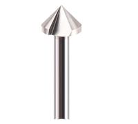 1pc 3 Flute Chamfer Bit HSS 90 Degree For Stainless Steel Aluminum Alloy Countersink Chamfering Tool Drill Bits 6.3-60mm End Mill(25XR90XD10X67L)