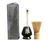 1pc 3 in 1 Matcha Set Bamboo Tea Spoon Tranditional Tea Sets Home Tea-Making Tools Accessories Birthday Gift Tea Set, Tea Tool Brush(A-04)