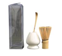1pc 3 in 1 Matcha Set Bamboo Tea Spoon Tranditional Tea Sets Home Tea-Making Tools Accessories Birthday Gift Tea Set, Tea Tool Brush(A-01)