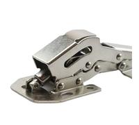 1pc 3 Inch 4 Inch Cabinet Hydraulic Bridge Type Hinges Spring Hinges Door No Punching Buffer Hinge(4-inch Buffer)