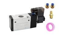 1pc 3 Way 2 Position Pneumatic Control Valve Solenoid Valves - 3V110-06, 3V210-08, 3V310-10, 4V410-15 - DC 12V, DC 24V(AC110 3V410-15 PC8-04)