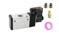 1pc 3 Way 2 Position Pneumatic Control Valve Solenoid Valves - 3V110-06, 3V210-08, 3V310-10, 4V410-15(DC12 3V410-15 PC10-04)