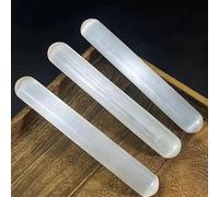 1pc 30 * 4cm White Gypsum Selenite Wand Crystal Cleansing and Protection Soul Decorative