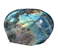 1pc 300-350g Crystal Labrador Quartz Gem Ornaments Blue Heal