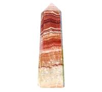 1pc 300-350g Rhodochrosite Quartz Obelisk Crystal Point Wand Tower