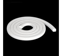 1PC 300cm Silicone Foam Strip - 3-30mm Thickness, White Rubber Seal for Doors & Windows, Soundproofing/Weatherproofing(4x4mm)