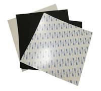 1pc 300x300mm Food Grade Silicone Rubber Sheet - Thick Self-Adhesive Mat for High Temperature Resistance - Black/White(Black,300x300x2mm)