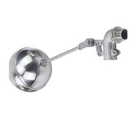 1pc 304 SS 90 Degree Elbow Float Valve - Adjustable Water Level Control for Cisterns and Water Tanks, 1/2inch to 3inch Port Sizes(DN80)