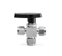 1pc 304 SS Ball Valve with Female Thread - Adjustable 90 Degree, 1/8" to 1/2" BSP, Suitable for Oil, Water,Gas(6mm)