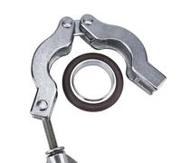 1pc 304 SS Vacuum Clamp with Fluorine Rubber Bracket - KF10 KF16 KF25 KF40 KF50 Quick Installation Clamp for Vacuum Systems(KF50)