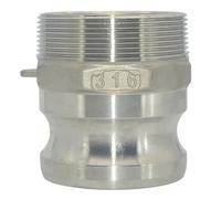 1pc 304 Stainless 1/2" 3/4" 1" 1-1/4" 2" 3" 4" BSPT Female Male Camlock Fitting Adapter Barb Quick Disconnect(1")