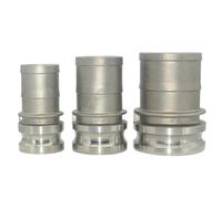 1PC 304 Stainless 1/2" 3/4" 1" 1-1/4" 2" 3" 4" BSPT Female Male Camlock Fitting Adapter Barb Quick Disconnect(1/2")