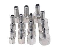1PC 304 Stainless Steel 1/2" BSP Female Thread to Barb Hose 10MM Tube Tail Reducer Pagoda Joint Coupling
