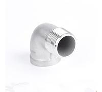 1pc 304 Stainless Steel 90 Degree Elbow Pipe Fitting Connector for Home Improvement - Easy to Install Hose Connectors(DN15)