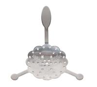1pc 304 Stainless Steel Absinthe Fountain Spoon, Unique Design Cocktail Dripper Bar Glass Cup Drinking Filter Vintage Wormwood Spoon (Plum Absinth Spoon)
