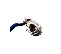 1pc 304 Stainless Steel Ball Valve 4 Points Wire Mouth Internal Thread Two Piece Valve Switch 6 Points 1 inch Heavy(DN32,304 ss)