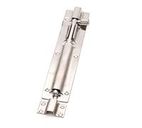 1Pc 304 Stainless Steel Barrel Door Lock Latch - Heavy Duty Slide Lock for Extra Security & Privacy(Silver,8in)