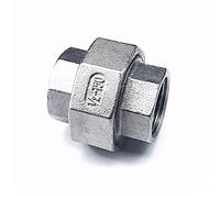 1pc 304 Stainless Steel BSP Coupling Un Connector Pipe Fitting, Female to Female Thread, Max Pressure 285 PSI(1Inch)