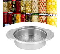 1Pc 304 Stainless Steel Canned Food Drainer and Strainer - Effortlessly Squeeze Can Oil with Ergonomic Handle - Durable, Resistant, Kitchen Tool for Quick Drainage