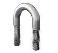 1pc 304 Stainless Steel Clamp U Bolt U-bolts M6 M8 M10 M12 U-shaped Screw U-shaped Buckle Bolt U-shaped Pipe Clamp For Trailer, Automotive(M12 x 76mm)