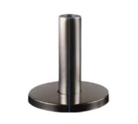 1PC 304 Stainless Steel Glass Clamps Adjustable Holder for Staircase Handrail Glass-to-Ground Fixed Bracket 65x43x26(Rod Height 100mm)