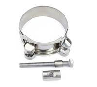1Pc 304 Stainless Steel Hose Clamp 17mm-51mm T Bolt Tube Clamp Exhaust Air Sealing Pipe Clip Repair Welding Tool,20,22mm