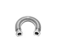 1pc 304 Stainless Steel KF Vacuum Bellows Flexible Hose Pipe Fitting Adapter Coupling for Pump(Hard Bellow,KF16-100mm)