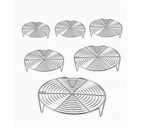 1pc 304 Stainless Steel Round Steaming Cooling Racks Backing Steamer Rack for Instant Pots Rack, Small Cooling Rack for Pizza Cake Cooling Steamer Stand for Air Fryer, Instantpot, Cake Pans 6 Qt 8 Qt