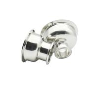 1pc 304 Stainless Steel Tri Clamp Reducer, Heavy Duty Sanitary Bowl Fitting, Hemispherical Pipe Adapter for Wine Beer Making, Polished(2inchx4inch)