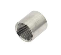1pc 304 Stainless Steel Water Pipe Fitting 1/8" 1/4" 3/8" 1/2" 3/4" 1" 1-1/4" 1-1/2" Straight Female Threaded Pipe Fitting Adapter(Female Threaded,DN32)