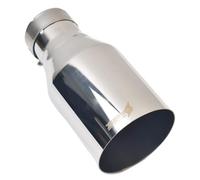 1Pc 304 Universal Stainless Steel Inline Exhaust Pipe Muffler Tip Flat Cut Universal Straight Type Car Exhaust Pipe(IN 63MM OUT 89MM)