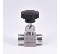 1pc 304SS Needle Valve, 1/8" 1/4" 3/8" 1/2" BSP NPT Female Thread Flow Control Valve for Water, Gas, Oil, Propane(0.5Inch Bsp)