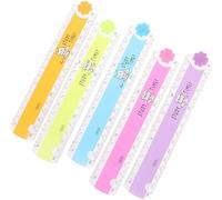 1Pc 30cm Korean Folding Ruler Plastic Drawing School Stationery Students Kids Gifts Rulers 12 Inch Bulk for Kids, As Described Drafting Tools and Drafting Kits (Color random)