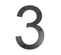 1pc 30cm Large Outdoor Floating House Number Sign A Timeless Accent For Door Numbers Building Identity Street Address(No. 3)