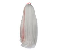 1pc 30inch Cosply Wig With Honor Of Kings Ying Dark Feather Gray Red Gradient Heat Resistant Long Straight Synthetic Hair For Women