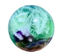 1pc 310-400g Feather Fluorspar Crystal Quartz Sphere Repair gems Gifts Decorations
