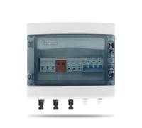 1pc 32A DC MCB Solar photovoltaic PV Combiner Box With Protection 3 input 1 out DC 1000V Fuse MCB SPD 12ways