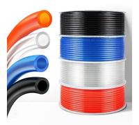 1pc 33FT PU Pneumatic Hose Tube - Flexible Air Line for Air Compressors & Pumps - Customizable Colors Available(Red,10 * 6.5mm)