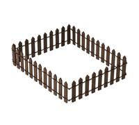 1Pc 35 Inches Brown Mini Fairy Garden Fence, Micro Landscape Miniature Ornaments for Dollhouse, Crafts, Diorama Project, Plant Pot DIY