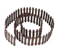 1Pc 35 Inches Brown Mini Fairy Garden Fence, Micro Landscape Miniature Ornaments for Dollhouse, Crafts, Diorama Project, Plant Pot DIY