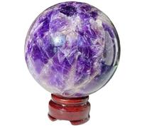 1pc 350-400g Dream Amethyst Ball Crystal Crafts Souvenirs Room Sphere Decor Stone GlobePolished Gemstone Stone