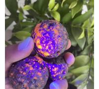 1PC 35mm Natural Yooperlite Moon Sphere - Reiki Healing Crystal Stone Ball