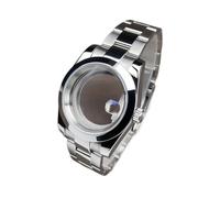 1pc 36mm/39mm NH35 DJ Case Stainless Steel Sapphire Glass SK Mod Parts Replacemet Fit Nh35 Nh36 Movement Watch(39mm Flat MT,Glock Clasp)
