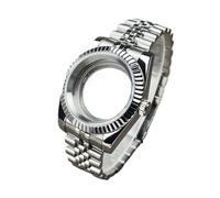 1pc 36mm/39mm NH35 DJ Case Stainless Steel Sapphire Glass SK Mod Parts Replacemet Fit Nh35 Nh36 Movement Watch(39mm Fluted WMT J,Glock Clasp)