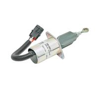 1pc 3935649 Diesel Generator Set Engine Stop Solenoid valve excavator Extinguisher flame out fuel Switch 12v 24V(12V)