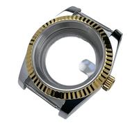 1PC 39mm NH35 Case DJ2T Fluted Bezel Yellow Gold Sapphire Glass SK Mod DJ Modification Parts Fit NH35/36 Steel Watch(P27/613#,OYS Clasp)