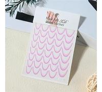 1Pc 3D Gold Hollow Irregular Geometric Nail Stickers Holo Metal Frame Gold/Silver Decals Square Self Adhesive Sliders Nail Deco(5)