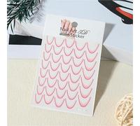 1Pc 3D Gold Hollow Irregular Geometric Nail Stickers Holo Metal Frame Gold/Silver Decals Square Self Adhesive Sliders Nail Deco(14)