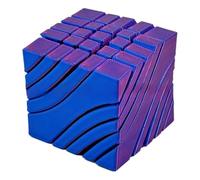 1Pc 3D Printed Transforming Cube Stress Relief Toy, Non-Powered Magic Spiral Design Colorful Plastic Fidget Toy, for Anxiety Disorder ADHD, Perfect for Stress Anxiety 3D Printed Fidget