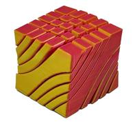 1Pc 3D Printed Transforming Cube Stress Relief Toy, Non-Powered Magic Spiral Design Colorful Plastic Fidget Toy, for Anxiety Disorder ADHD, Perfect for Stress Anxiety 3D Printed Fidget